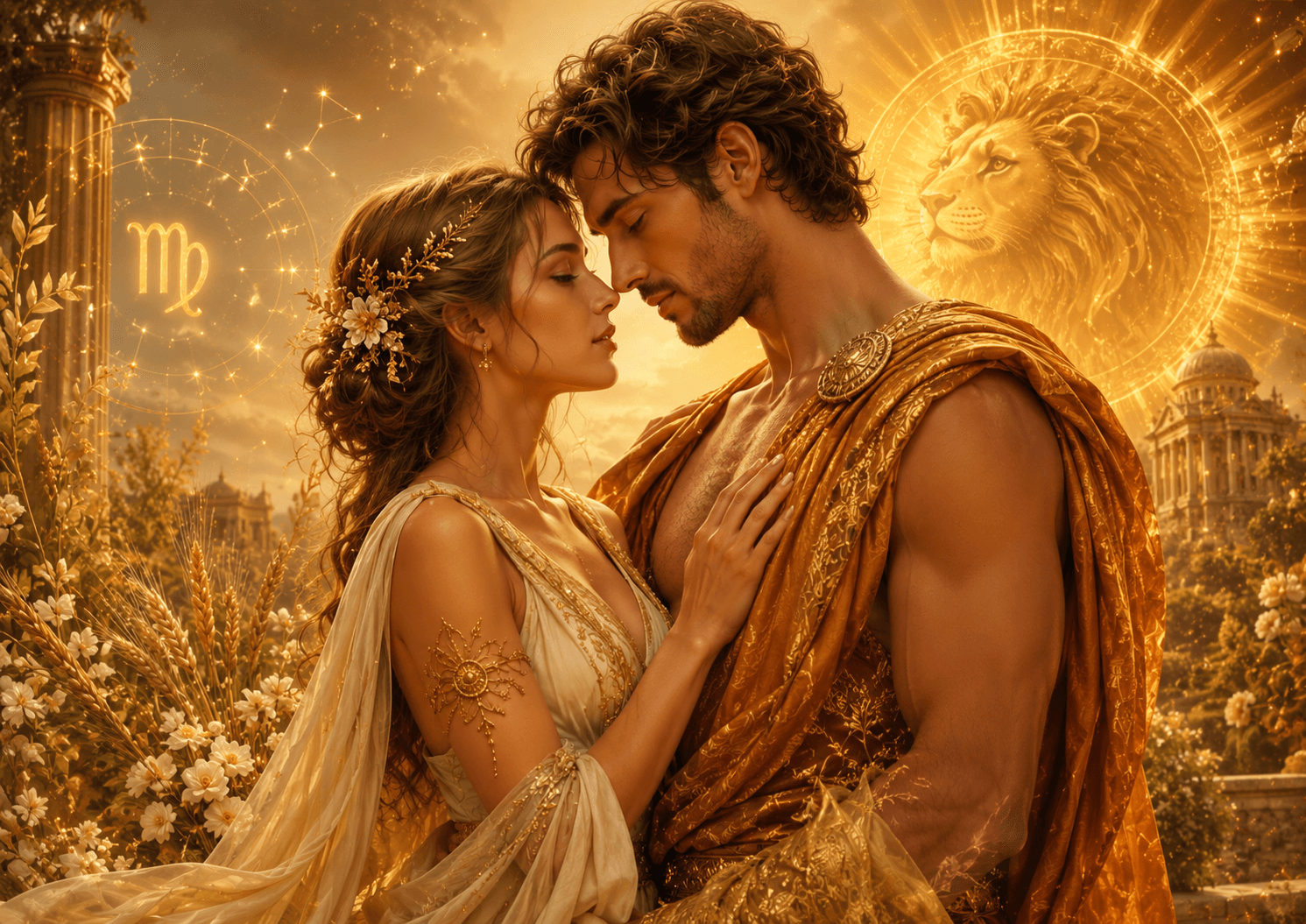 Compatibilidad Amorosa entre la Mujer Virgo y el Hombre Leo: Cuando la Elegancia Silenciosa se Encuentra con un Corazón Radiante