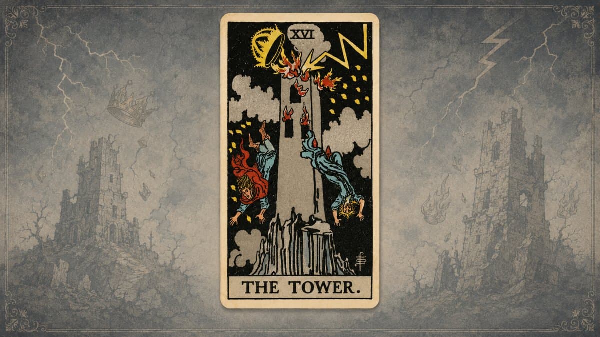 Die Bedeutung der Tarotkarte Der Turm: plötzliche Veränderung und das Hervortreten der Wahrheit