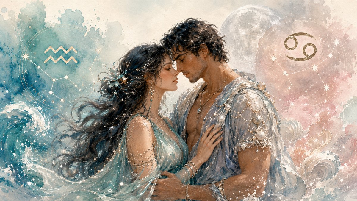 Aquarius Woman Cancer Man Love Compatibility: When a Free Spirit Approaches an Emotional Shelter