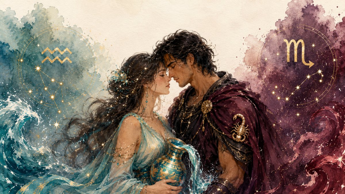 Aquarius Woman Scorpio Man Love Compatibility: The Test of Freedom with Deep Passion