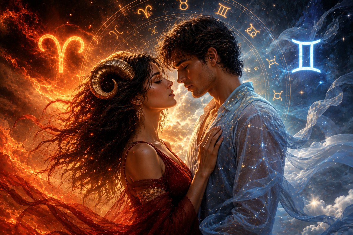 Aries Woman & Gemini Man Love Compatibility: A Powerful Attraction Where Passion Meets Curiosity