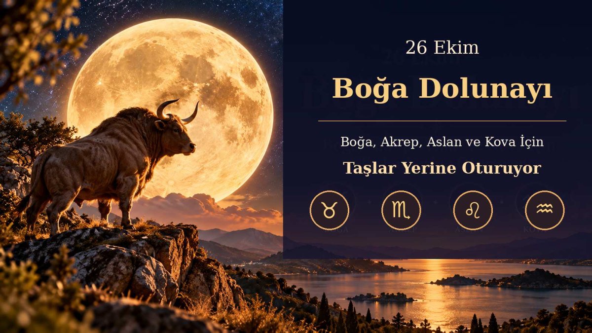 Boğa Dolunayı: Boğa, Akrep, Aslan ve Kova İçin Taşlar Yerine Oturuyor