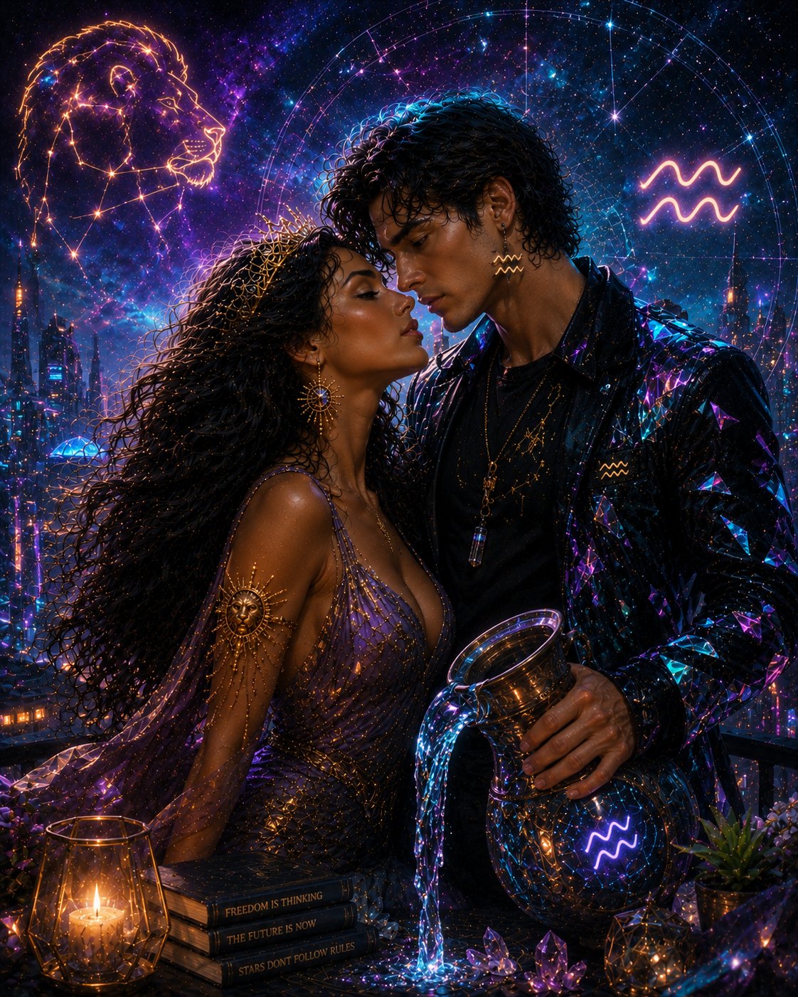 Leo Woman and Aquarius Man Love Compatibility: An Unusual Relationship Where the Heart Looks to the Stage and the Mind Looks Far Away