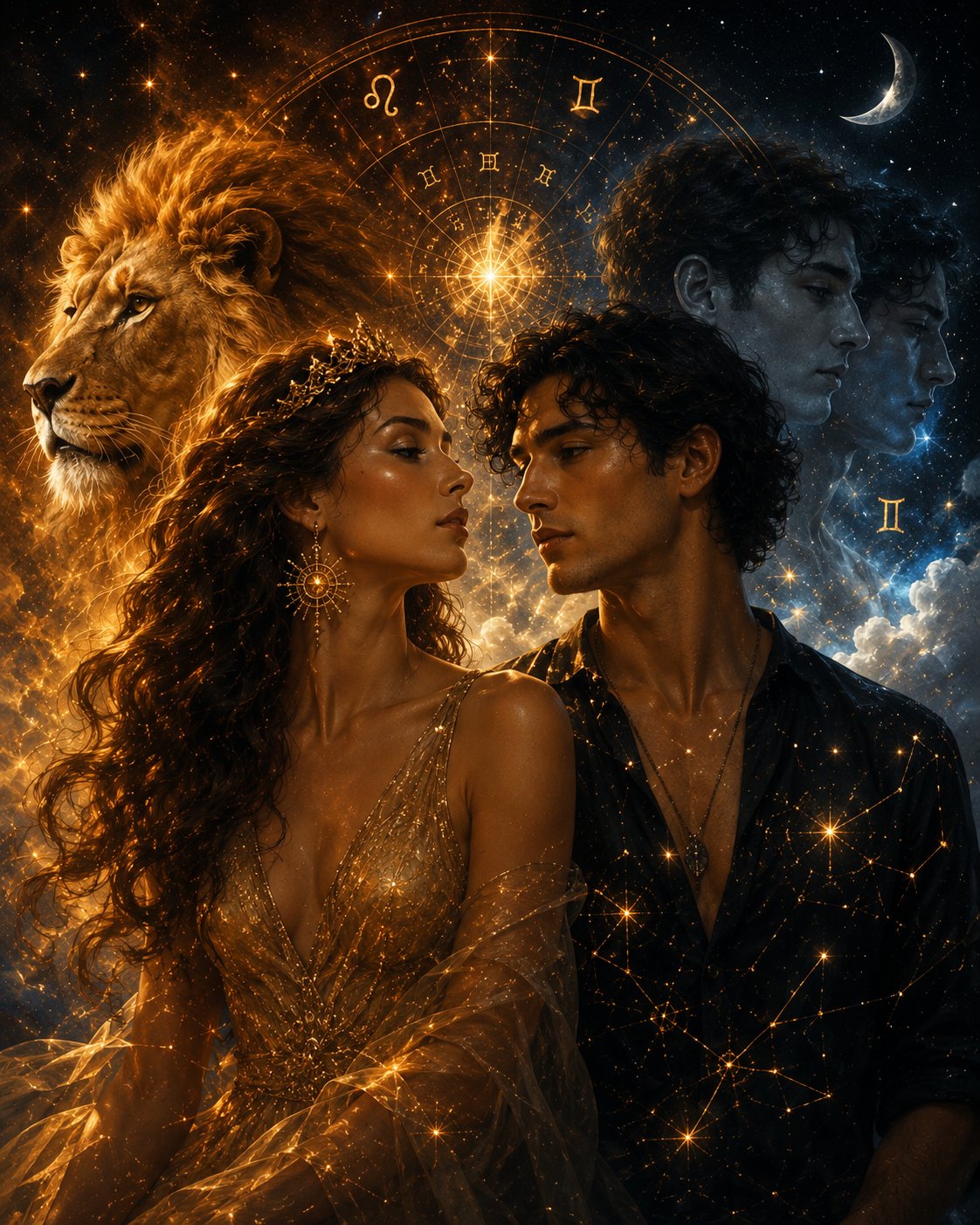 Leo Woman and Gemini Man Love Compatibility: A Relationship Where Fire and Intelligence Keep Rediscovering Each Other