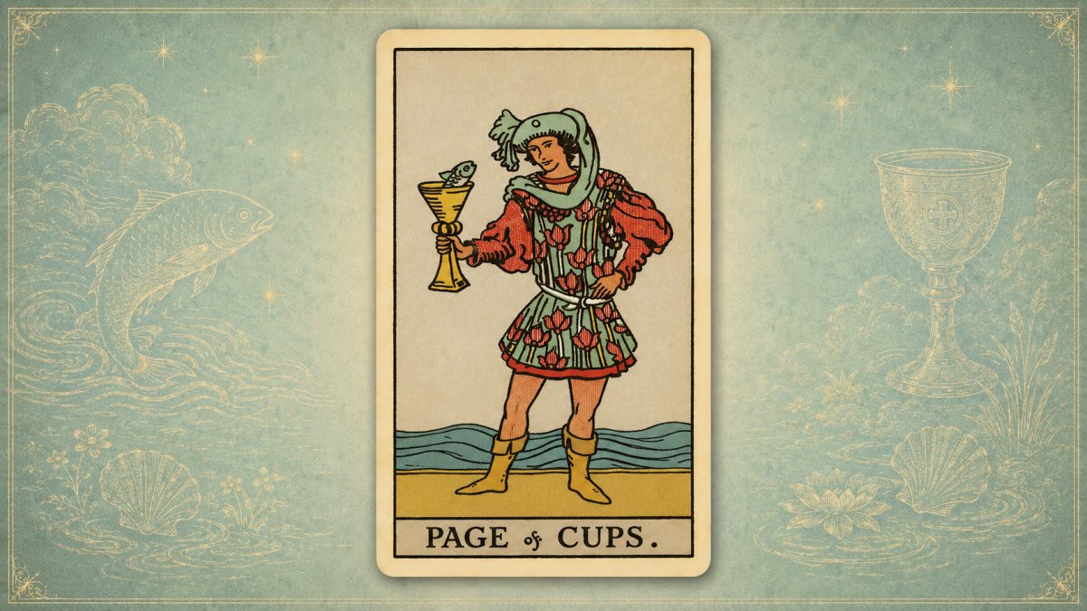 Meaning of the Page of Cups: Emotional News and Innocent Closeness