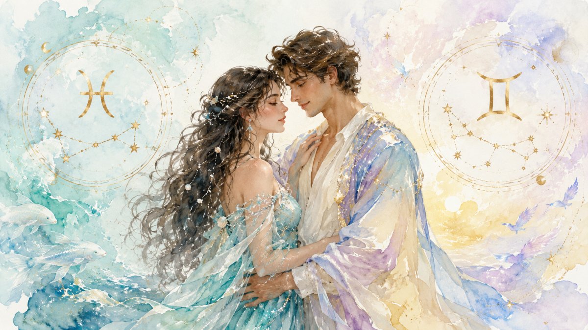 Pisces Woman Gemini Man Love Compatibility: A Bond Where Emotion Is Tested by Curiosity