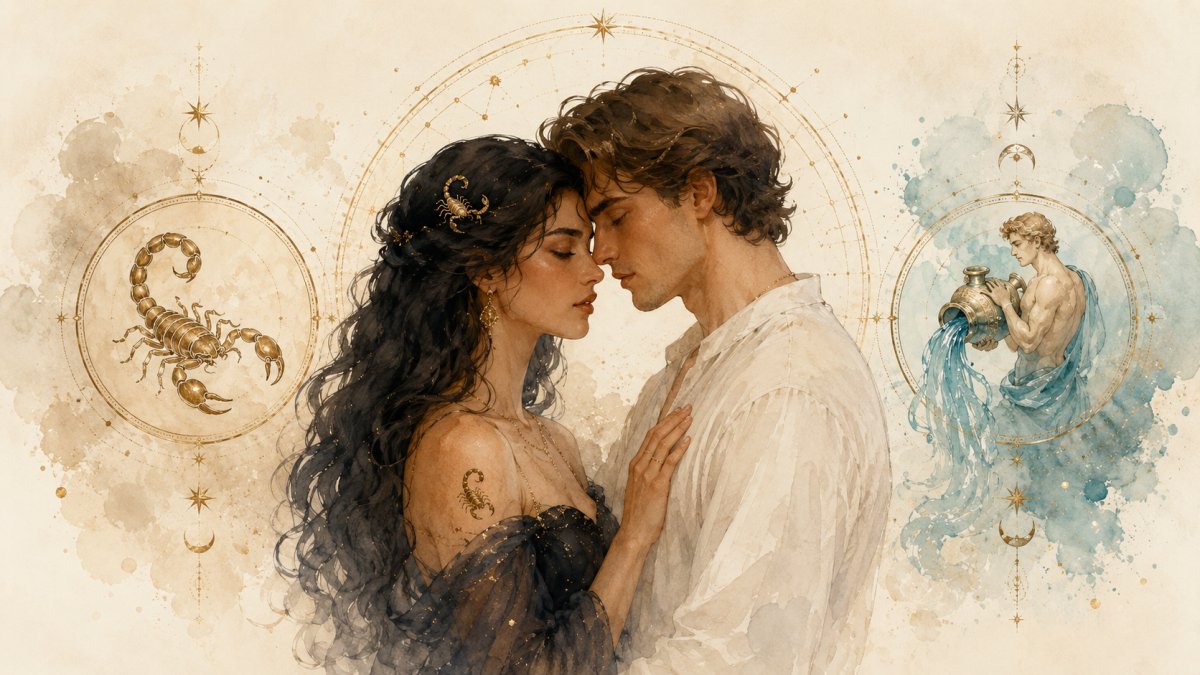 Scorpio Woman Aquarius Man Love Compatibility: The Trial of Deep Feelings with a Free Spirit