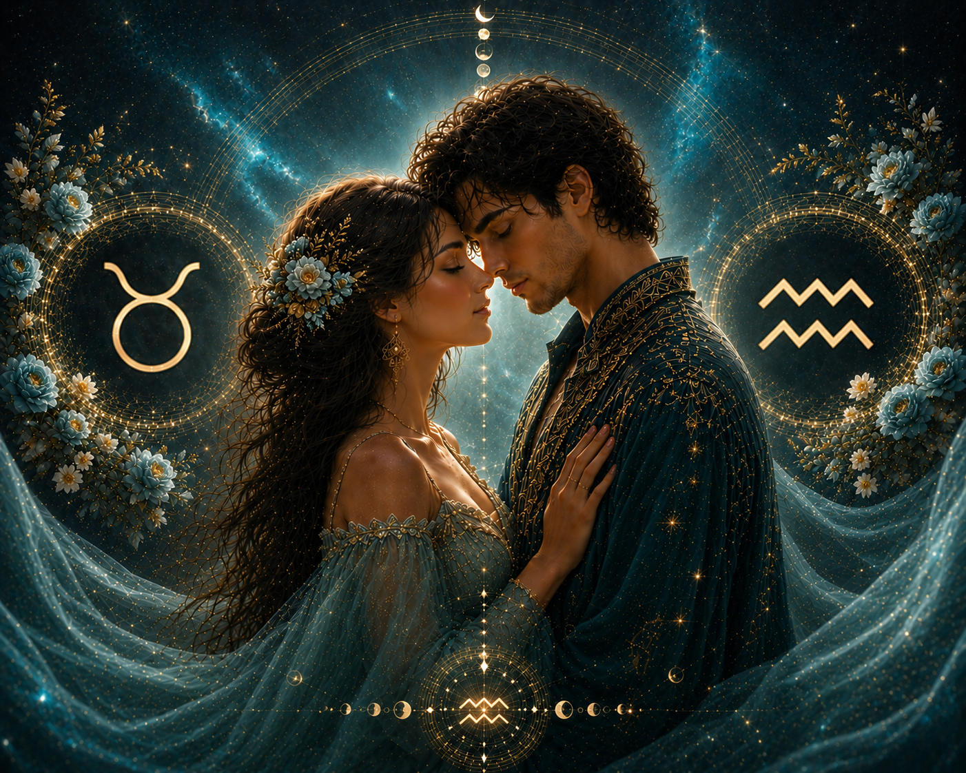Taurus Woman and Aquarius Man Love Compatibility: The Unexpected Story of a Heart Seeking Security and a Soul in Love with Freedom