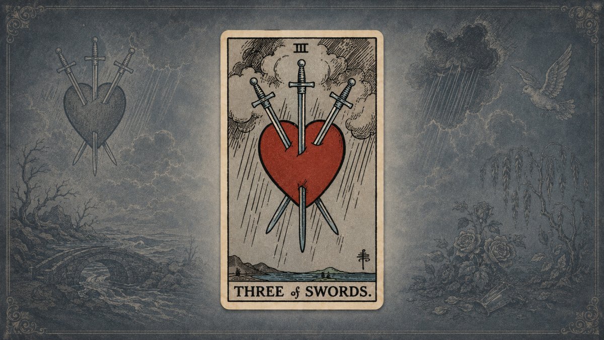 Three of Swords Tarot Card Meaning: Heartbreak and Disappointment