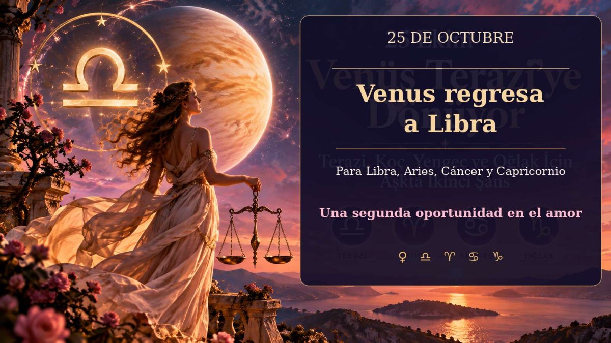 Venus retrógrado vuelve a Libra: segunda oportunidad en el amor para Libra, Aries, Cáncer y Capricornio