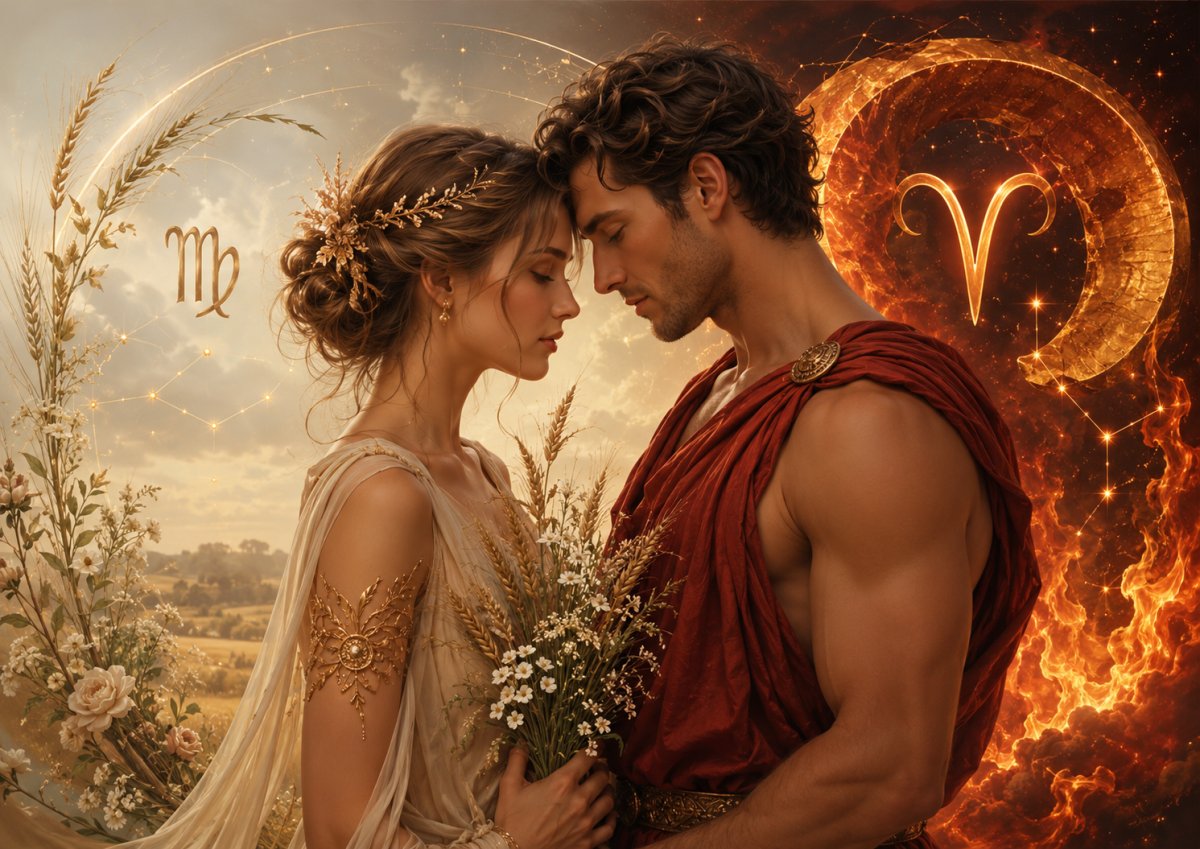 Virgo Woman and Aries Man Love Compatibility: A Relationship Where a Calm Heart Is Tested by Fire